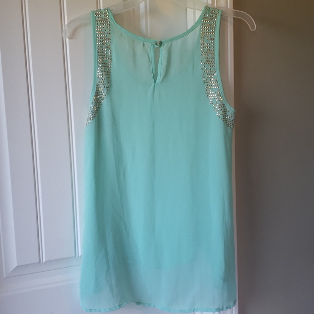Penelope Project Sheer Rhinestone Blouse - Picture 3 of 5